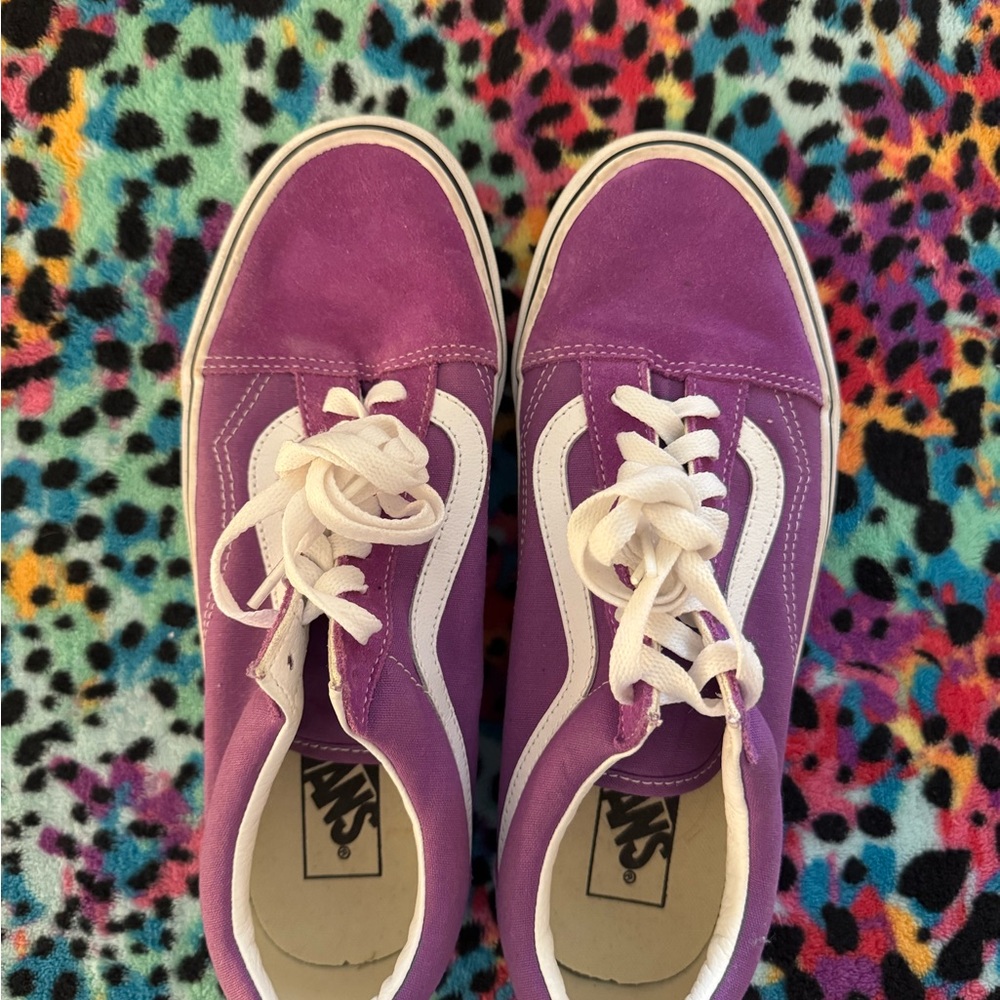 Vans Kids Sneakers in Purple and White